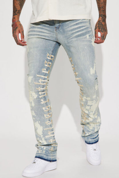 Jeans Skinny con Bordado y Campana - Image 9