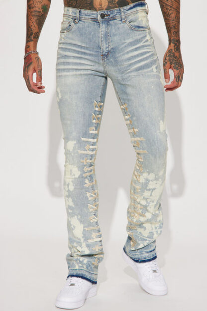 Jeans Skinny con Bordado y Campana - Image 12