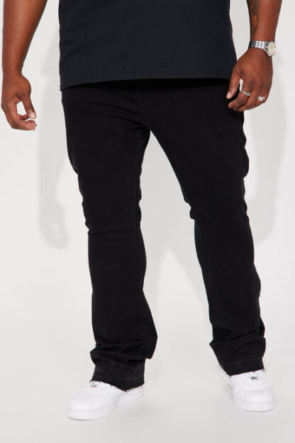 Jeans Ajustados con Bota Campana y Desgaste en Bajos - Image 3