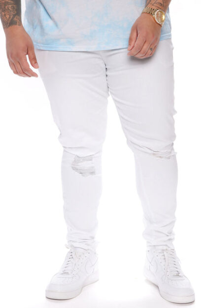 Jeans Ajustados con Roturas en Rodillas - Image 2