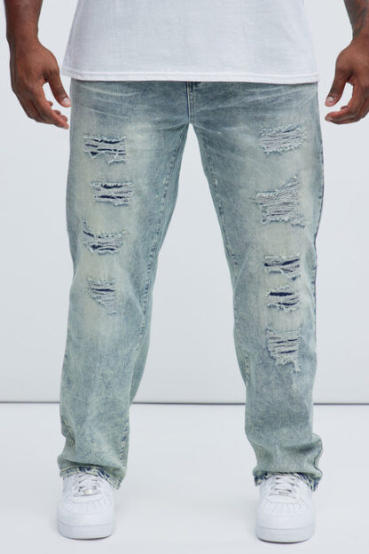 Jeans Slim Fit con Detalles Desgastados - Image 7