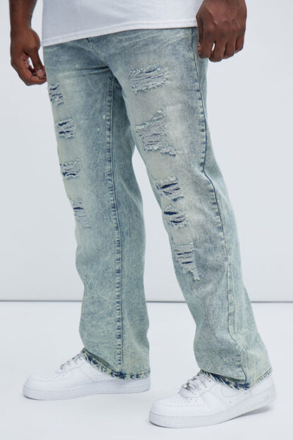 Jeans Slim Fit con Detalles Desgastados - Image 8