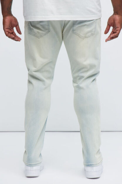 Jeans Skinny Rotos con Efecto Apilado - Lavado Claro - Image 9