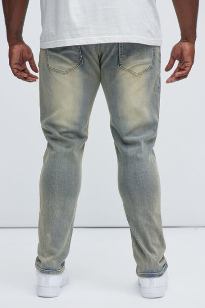 Jeans Skinny Rotos con Efecto Apilado - Lavado Claro - Image 18
