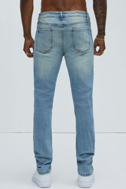 Jeans Skinny con Detalles de Desgaste - Lavado Vintage - Image 5